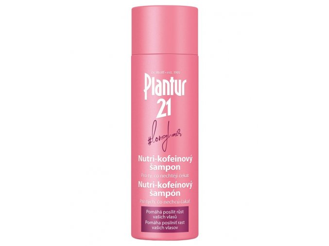 PLANTUR 21 Longhair Nutri-kofeinový šampon pro posílení růstu vlasů 200ml