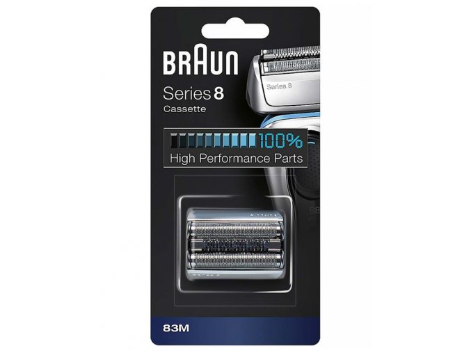 BRAUN Series 8-83M CombiPack - náhradní planžeta pro strojky Braun Series 8 - stříbrná