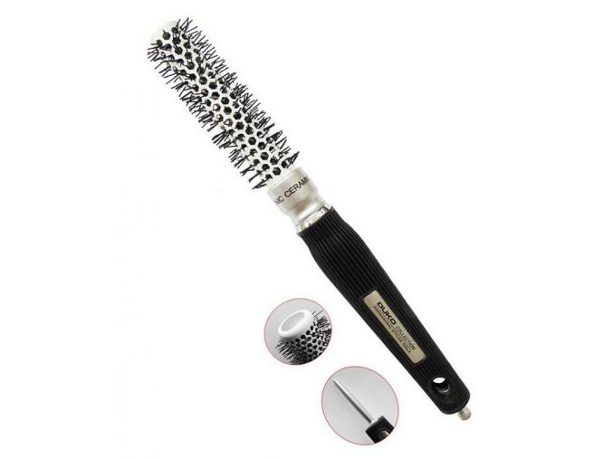 DUKO Professional UniBrush Ionic Ceramic - keramický kulatý kartáč na vlasy 18mm