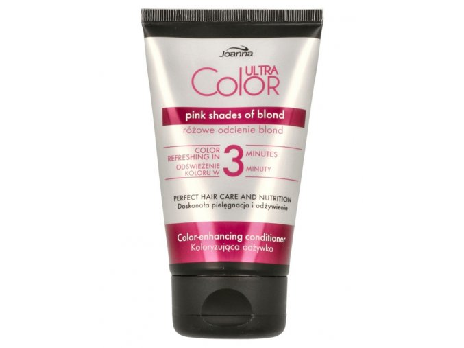 JOANNA Ultra Color Pink Shades Conditioner 100g - barvicí kondicionér - růžový