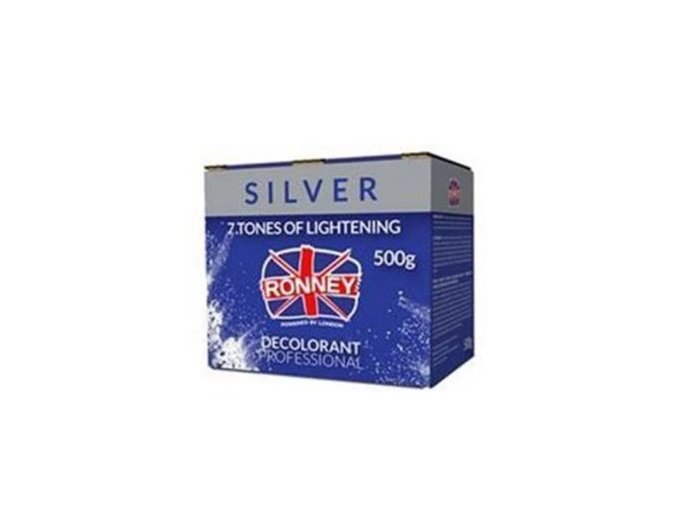 RONNEY Silver Profesionální melírovací prášek 500g - zesvětluje až o 7 odstínů