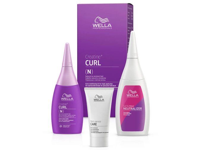 WELLA Curl SET Creatine+ N 30+75+100ml - trvalá pro přírodní nebo nepoddajné vlasy