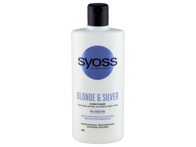 SYOSS Professional Blonde And Silver Conditioner 440ml - pro melírované, bílé a šedivé vlasy