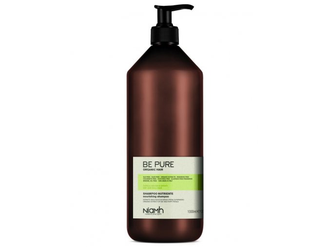 NIAMH Be Pure Nourishing Shampoo 1000ml - výživný šampon pro jemné, slabé a vysušené vlasy