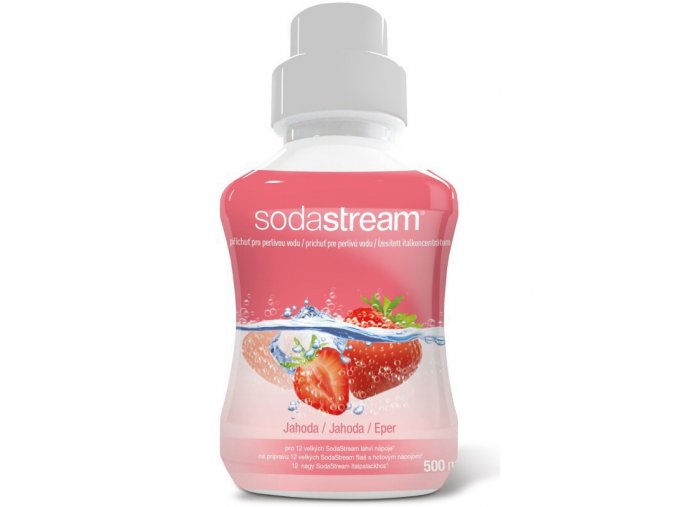 SODASTREAM Sirup Příchuť JAHODA 500ml - pro 12l perlivé limonády