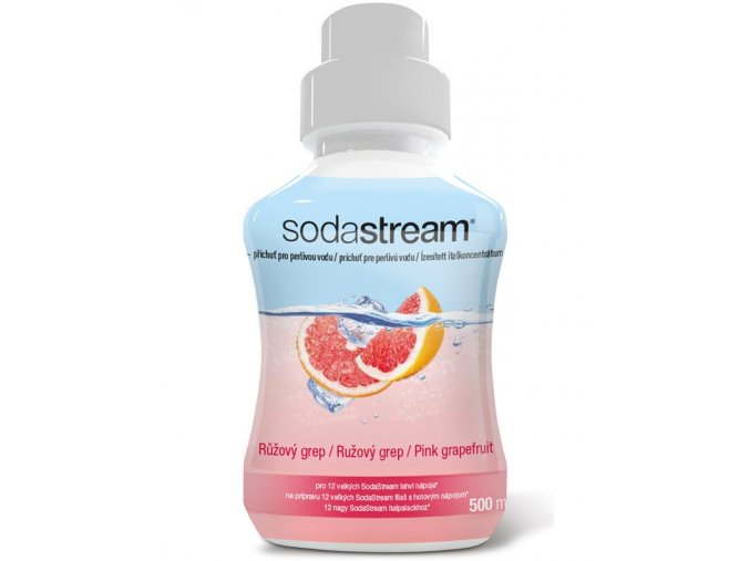 SODASTREAM Sirup Příchuť RŮŽOVÝ GREP 500ml - pro 12l perlivé limonády