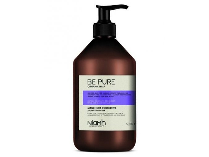 NIAMH Be Pure Protective Mask 500ml - maska na barvené a odbarvené vlasy