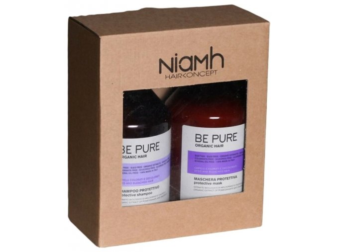 NIAMH Be Pure SET Protective Shampoo 500ml +  Protective Mask 500ml - péče na barvené vlasy