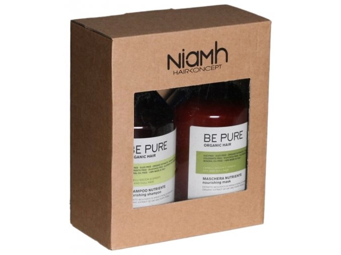 NIAMH Be Pure SET Nourishing Shampoo 500ml + Nourishing Mask 500ml - péče na jemné vlasy