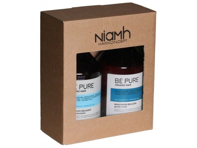 NIAMH Be Pure SET Gentle Shampoo 500ml + Gentle Mask 500ml - péče všechny typy vlasů