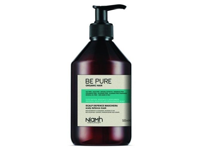 NIAMH Be Pure Scalp Defence Mask 500ml - maska na citlivou pokožku hlavy