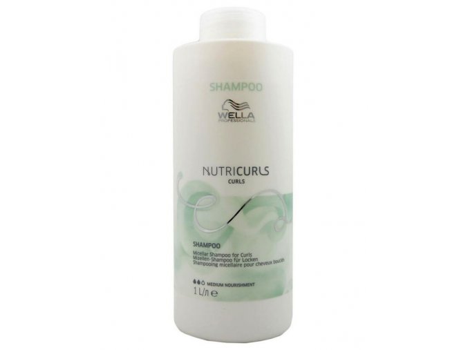 WELLA Nutricurls Curls Shampoo Medium 1000ml - micelární šampon pro kudrnaté vlasy