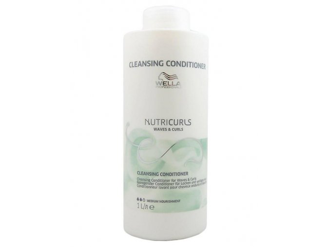 WELLA Nutricurls Waves Curls Cleansing Conditioner 1000ml - čistící kondici. pro kudrnaté a vlnité vlasy