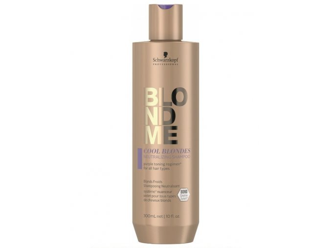 SCHWARZKOPF Blondme Cool Blondes Neutralizing Shampoo 300ml - šampon pro studené blond odstíny