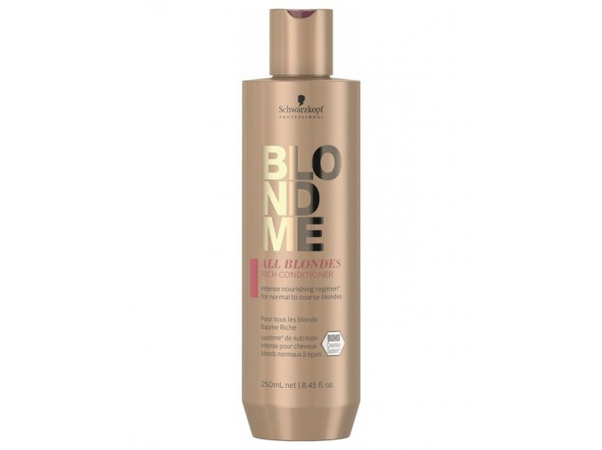 SCHWARZKOPF Blondme All Blondes Rich Conditioner 250ml - intenzivně vyživuje a hydratuje blond vlasy