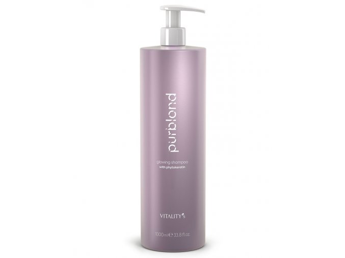 VITALITYS Purblond Glowing Shampoo 1000ml - šampon s keratinem pro studenou blond