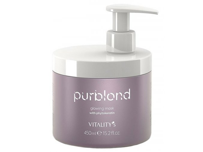 VITALITYS Purblond Glowing Mask 450ml - keratinová maska pro studenou blond vlasů