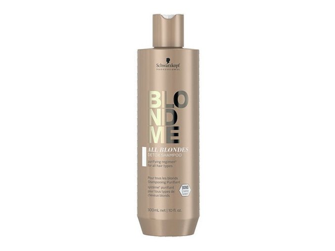 SCHWARZKOPF BlondMe All Blondes Detox Shampoo 300ml - detoxikační šampon pro blond vlasy