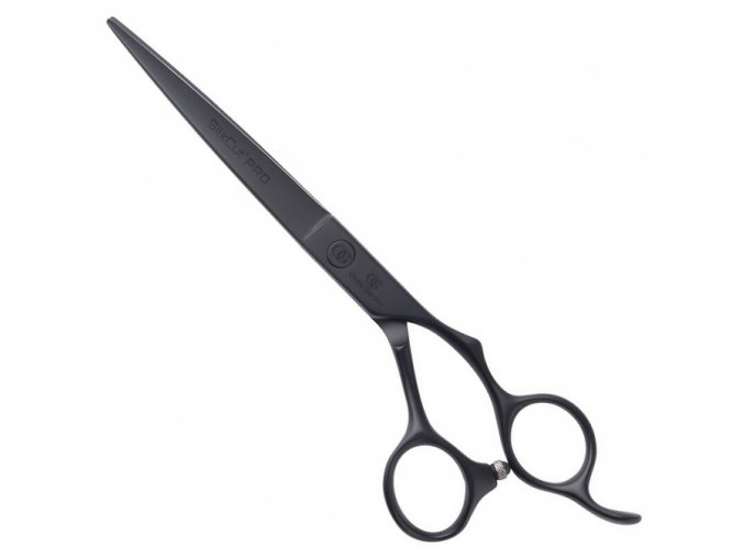OLIVIA GARDEN SilkCut PRO 6,50' Shear Matt Black - kadeřnické nůžky pro praváky