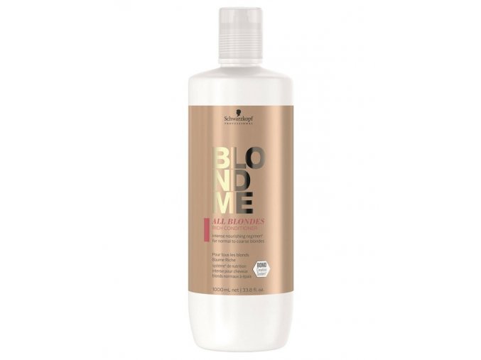 SCHWARZKOPF BlondMe All Blondes Rich Conditioner 1l - intenzivně vyživuje a hydratuje blond vlasy