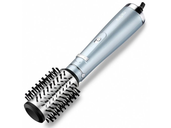 BABYLISS AS773E Hydro-Fusion Air Style 700W - horkovzdušná rotační kulma - modro-stříbrná