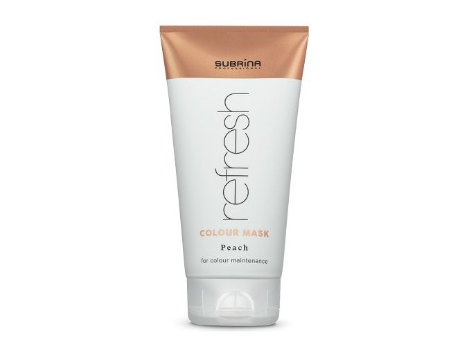 SUBRÍNA Refresh Colour Mask Peach 150ml - vyživující barvicí maska na vlasy - broskvová