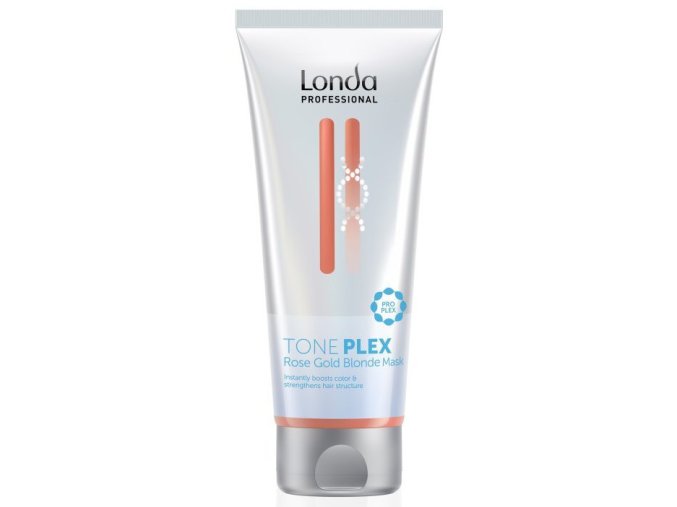 LONDA TonePLEX Rose Gold Blonde Mask 200ml - intenzivní maska pro obnovu barvy vlasů