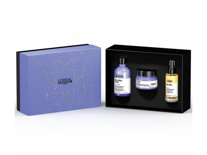 LOREAL Gift SET Blondifier Xmas - šampon + maska + olejová péče