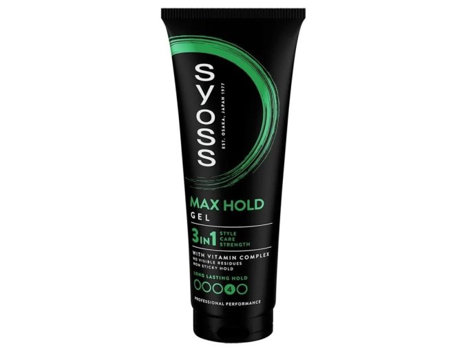 Syoss Max Hold gel na vlasy maximální fixace, vysoký lesk, 250 ml