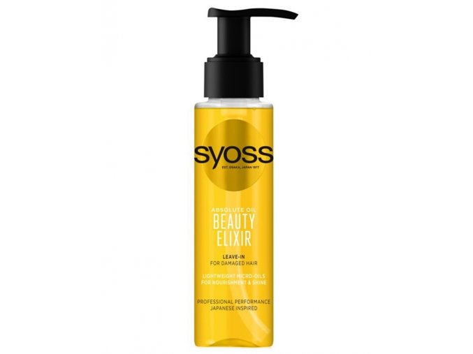 SYOSS Professional Beauty Elixir Absolute Oil - regeneruje a dodává hebkost vlasům 100ml