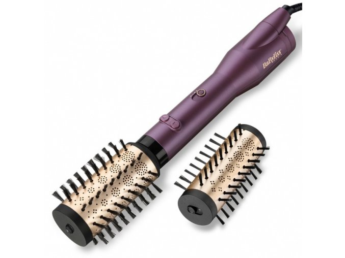 BABYLISS AS950E Volumised 650W Ionic - horkovzdušný rotační kartáč se dvěma nástavci - fialový