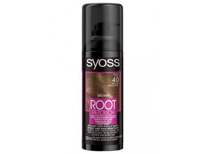 SYOSS Root Retouch BROWN 120ml - tónovací barva na odrosty ve spreji - hnědá