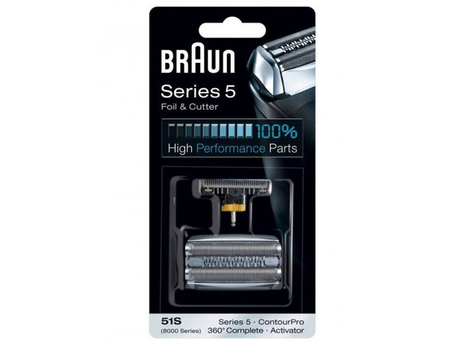 BRAUN Series 5-51S Foil and Cutter - náhradní planžeta a břit pro strojky Braun Series 5