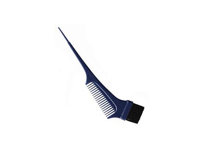 DUKO Pomůcky Štětec na barvení vlasů s hřebínkem - černý 19cm