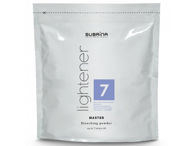 SUBRÍNA Professional Lightener Master 7+ platinový melír na vlasy - sáček 500g