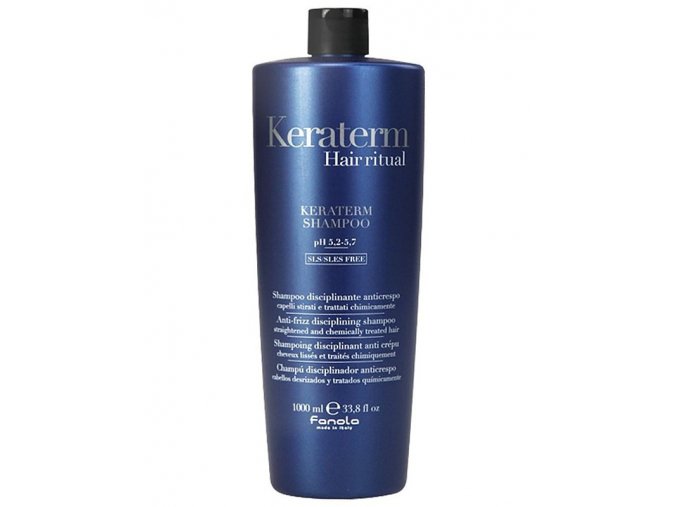 FANOLA Keraterm Anti-Frizz Disciplining Shampoo 1000ml - šampon proti krepatění vlasů