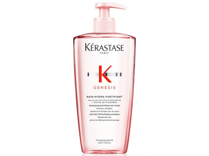 KÉRASTASE Genesis Bain Hydra-Fortifiant Shampoo 500ml - šampon proti padání pro jemné a mastné vlasy