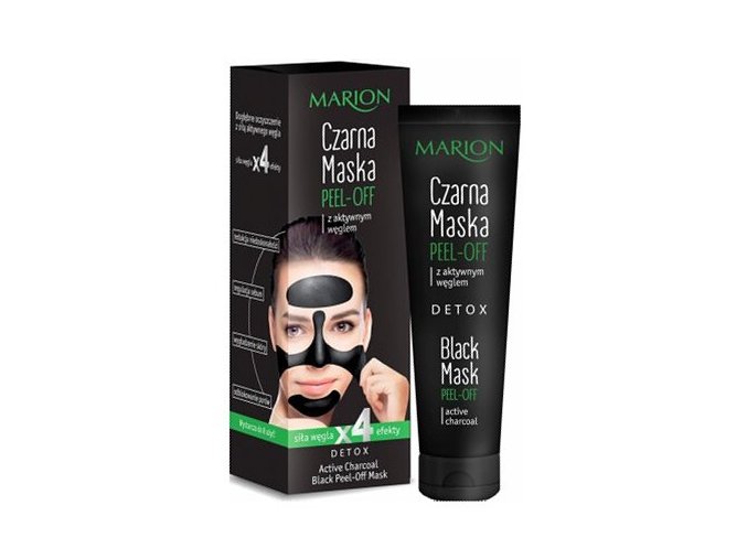 MARION Face Black Mask Peel-Off Detox 25g - odlupovací pleťová maska