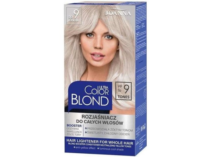 JOANNA Ultra Color BLOND 9 Tones - ultra silný zesvětlovač na vlasy - zesvětlení až o 9 odstínů