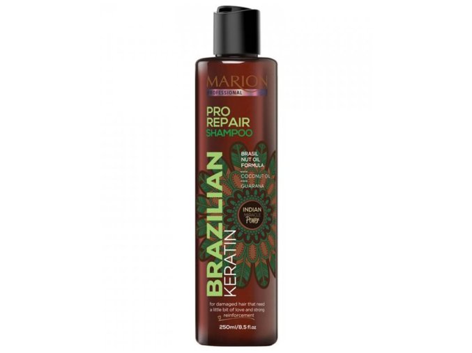 MARION Professional Brazilian Keratin Pro Repair Shampoo 250ml - šampon pro poškozené vlasy