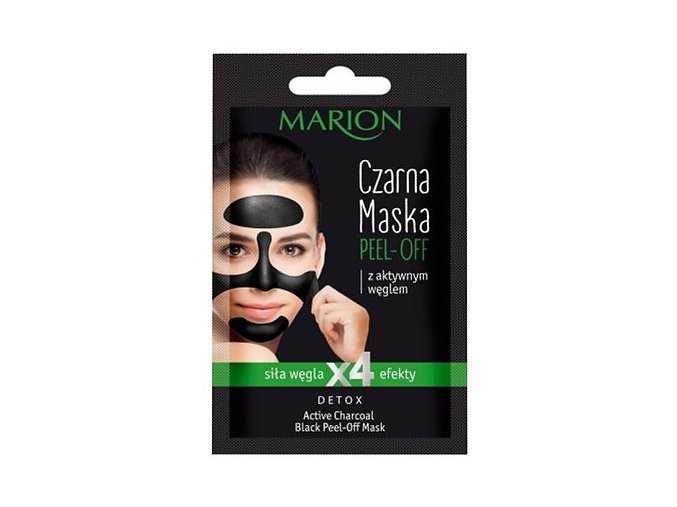 MARION Face Black Mask Peel-Off Detox 6g - odlupovací pleťová maska