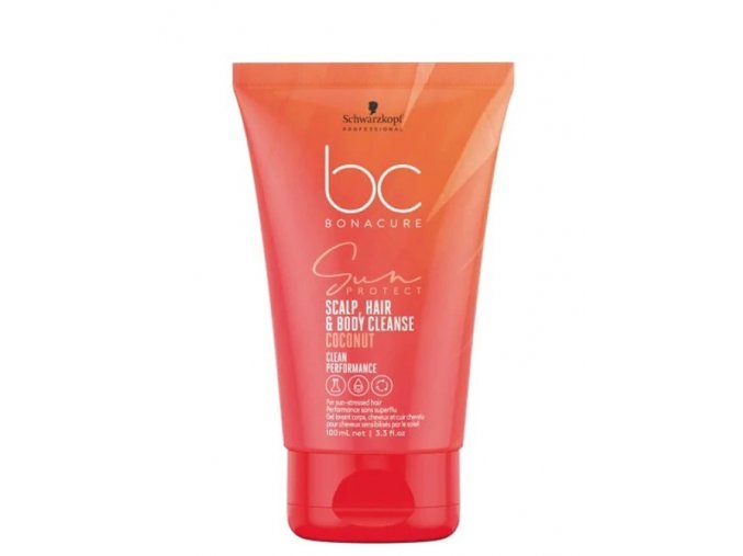 SCHWARZKOPF BC Sun Protect Scalp, Hair And Body Cleanse 100ml - sluneční šampon 3v1