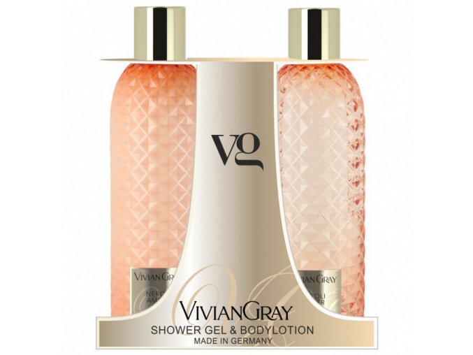 VIVIAN GRAY NEROLI AMBER Shower Gel + Body Lotion 2x300ml - sprchový gel + tělové mléko