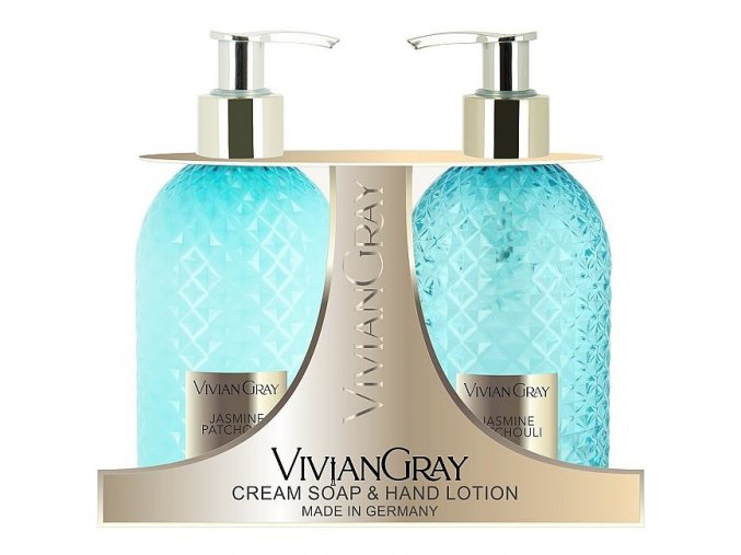 VIVIAN GRAY JASMINE PATCHOULI Soap Gel + Hand Lotion 2x300ml - tekuté mýdlo + mléko na ruce