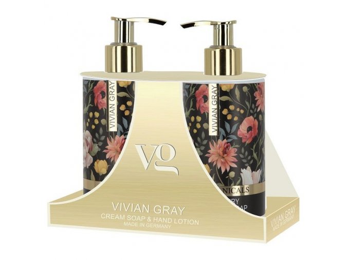 VIVIAN GRAY BOTANICALS Crema Soap + Hand Lotion 2x250ml - tekuté mýdlo + mléko na ruce