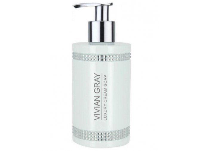 VIVIAN GRAY CRYSTALS WHITE Luxury Cream Soap 250ml - luxusní tekuté mýdlo na ruce
