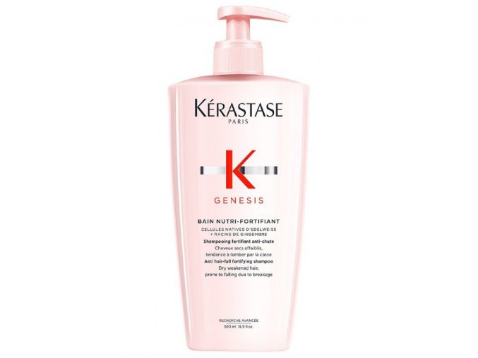 KÉRASTASE Genesis Bain Nutri-Fortifiant Shampoo 500ml - šampon proti padání pro suché vlasy