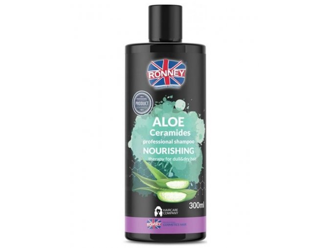 RONNEY Aloe Ceramides Shampoo 300ml - šampon pro matné a suché vlasy