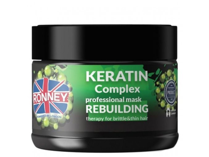 RONNEY Keratin Complex Mask 300ml - maska s keratinem pro slabé a křehké vlasy