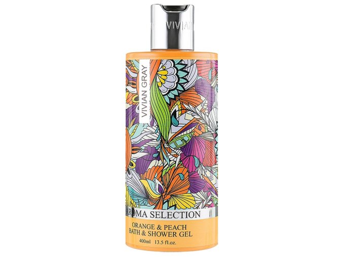 VIVIAN GRAY Aroma Selection Orange And Peach Shower Gel 400ml - sprchový a koupelový gel